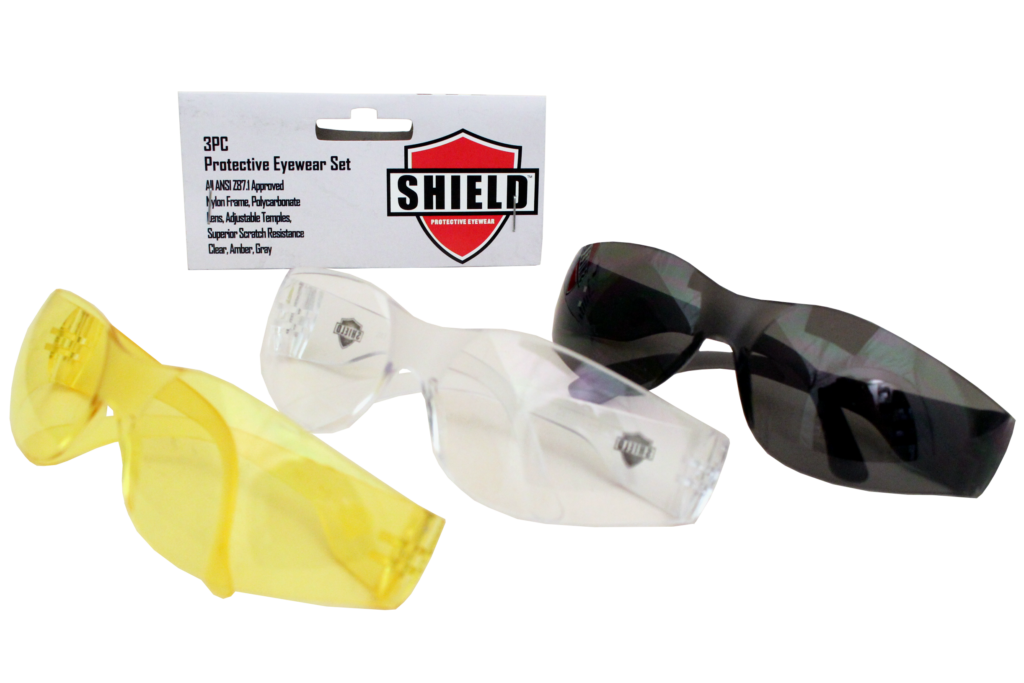 SHIELD SAFETY LENS 3PACKS VARIOUS SHADES NGC Industries